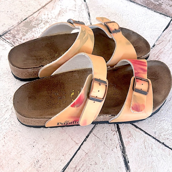 Papillio by Birkenstock Buckle Tie Dye Orange Sandals Size 39 Us 8.5 - Picture 2 of 13